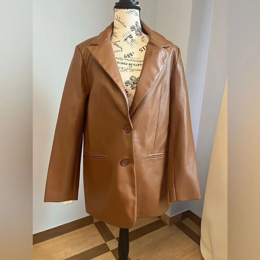Rebecca Minkoff Faux Lambskin Jacket NWT Size M